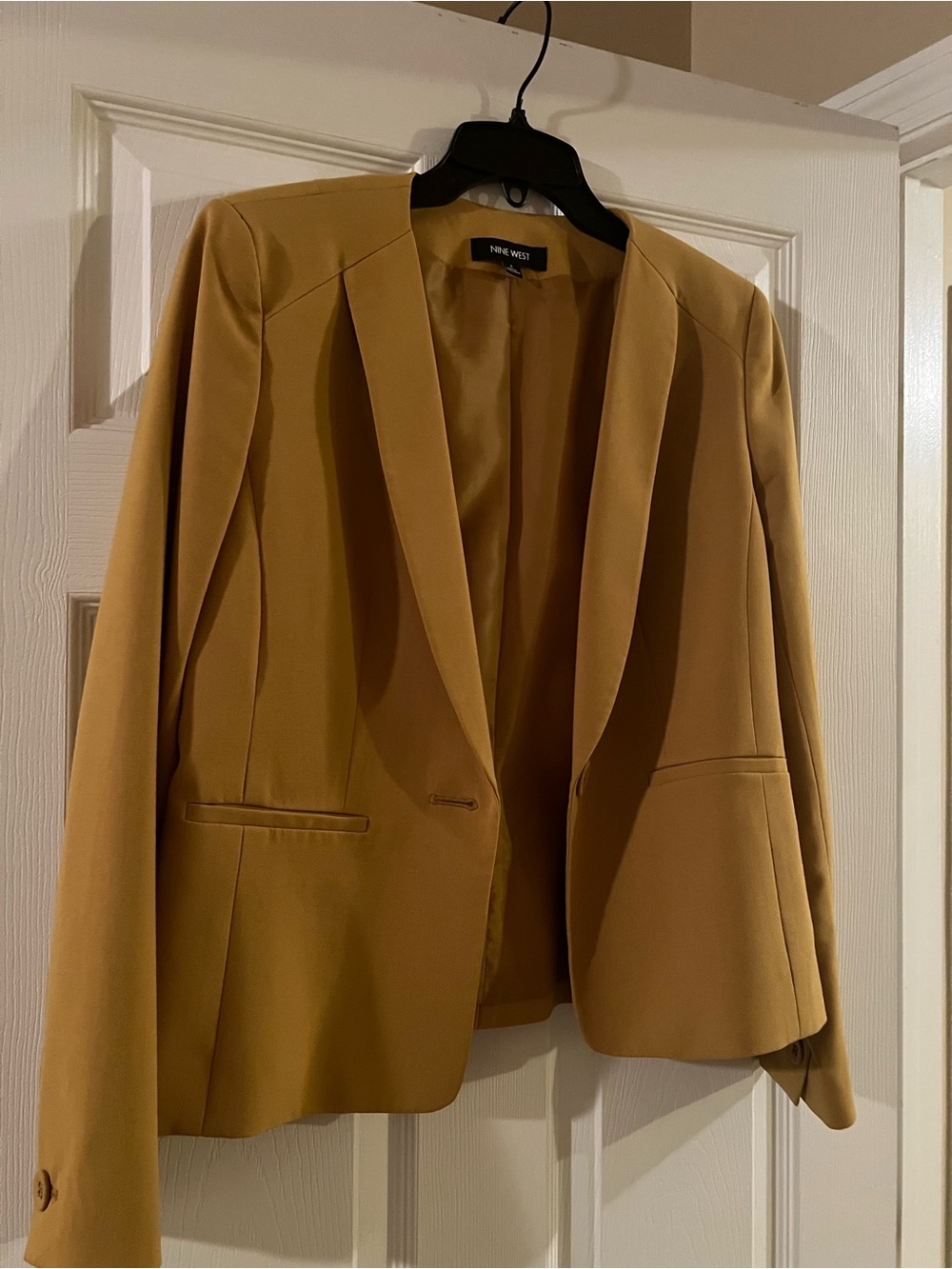 Nine West Women's Mustard Blazer Jacket